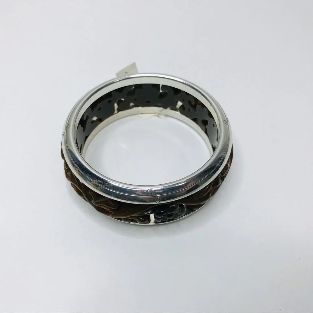 New BRIGHTON THAI Garden Brown Thick Slip On Bangle